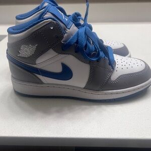 Air Jordan Blue and Gray Sneakers